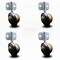 Service Caster 3 Inch Windsor Antique Soft Tread Ball Caster - Side Mount Bracket, 4PK SCC-GR01S30-DCR-WA-71678-4-CB180-4 - alternate 1
